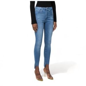 Good American Good Waist High Waist Step Hem Skinny Jeans Women's 8 / 29